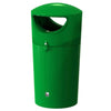 Metro Round Hooded Litter Bin - 120 Litre