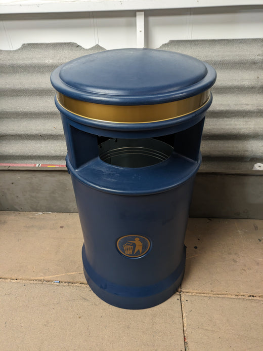 Blue Cesar Outdoor Litter Bin - 100 Litre