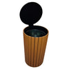 Wood Effect Outdoor Litter Bin - 90 Litre