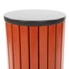 Circular Wood Effect with Front Aperture - 33 Litre