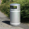 Galvanised Steel External Litter Bin - 95 Litre