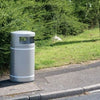 Galvanised Steel External Litter Bin - 95 Litre