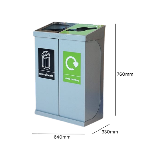 C-Bin Double Recycling Unit - 120 & 160 Litre Available