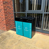 Dual Compartment Waste Bin - 224 Litres