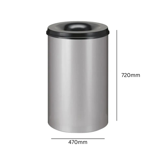 Self Extinguishing Waste Paper Bin - 110 Litre