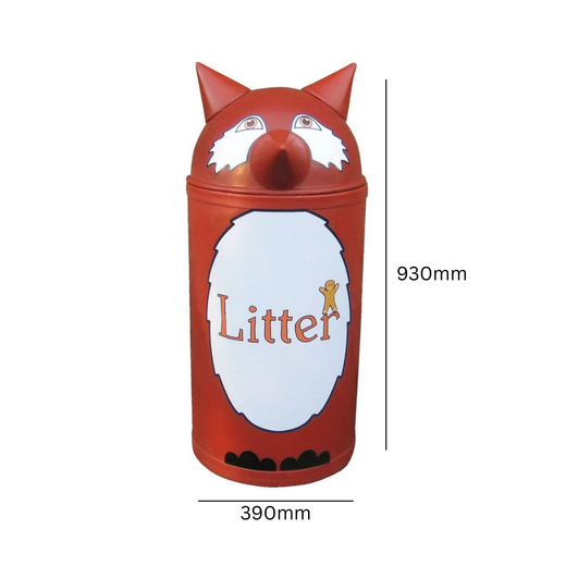 Animal Kingdom Fox Litter Bin in 2 Sizes