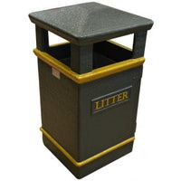 Glass Fibre Composite Outdoor Litter Bin - 112 litre