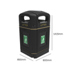 Heritage XL Outdoor Litter Bin - 240 Litres