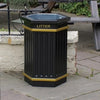 Hexagonal Open Top Litter Bin - 84 Litre