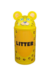 Animal Kingdom Leopard Litter Bin in 2 Sizes