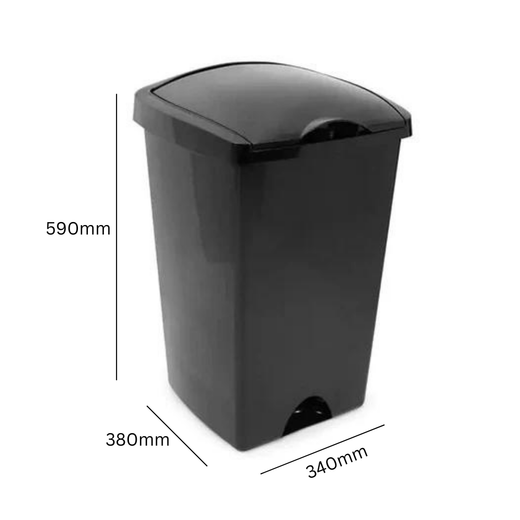 Lift Top Litter Bin in 5 Colours with optional recycling sticker - 48 Litre