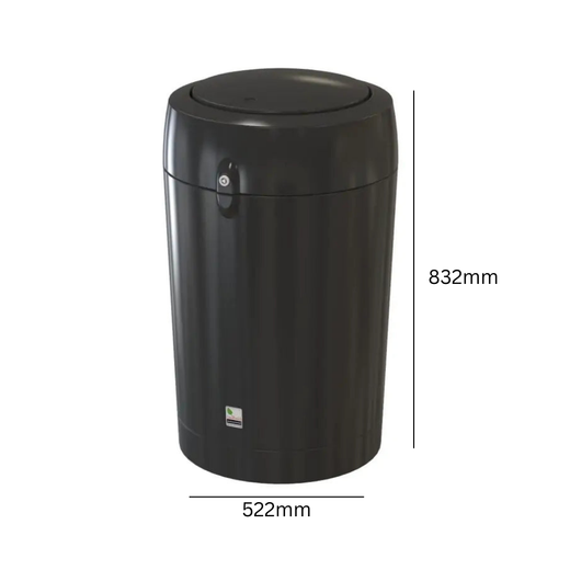 Metro Flip Top Litter Bin - 120 Litre