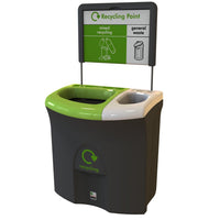 Mini Meridian Duo Aperture Recycling Bin - 87 Litre