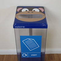 Box Cycle Novelty Monkey Paper Recycling Bin - 60 Litre