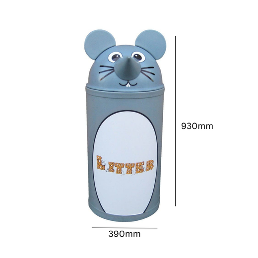 Animal Kingdom Mouse Litter Bin in 2 Sizes