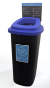 Large Durable Open Top Recycling Bin - 90 Litre