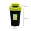 Durable Open Top 45 Litre Recycling Bin