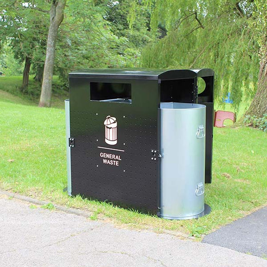 XL Pod Triple Outdoor Recycling Bin - 380 Litres