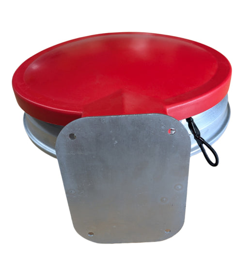 Zinc Plated Wall Mounted Sackholder with Optional Coloured Lid