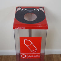 Box Cycle Novelty Panther Plastics Recycling Bin - 60 Litre