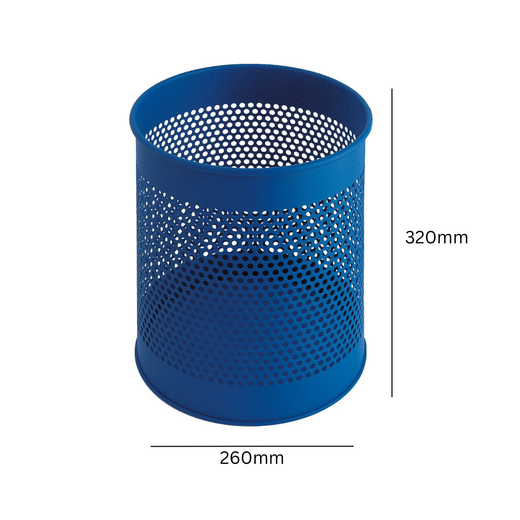 Perforated Waste Paper Bins Available in 4 Colours - 15 Litre