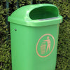 Post Mountable Polyethylene Litter Bin - 50 Litres