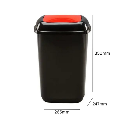 Plastic Push Lid 12-litre Recycling Bin