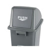 Large Plastic Push Lid Litter Bin - 60 Litre