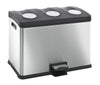 36-litre EKO Rejoice Recycling Pedal Bin in a three-way waste collecting compartments.