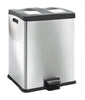 EKO Rejoice Pedal Bin with a two-way waste stream collection and an integrated foot pedal for hands-free disposal.