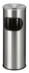 Stainless Steel Litter and Cigarette Bin - 9 Litre