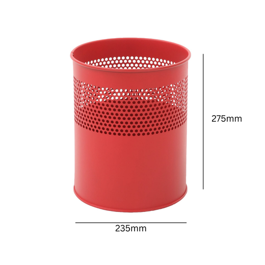 Semi Perforated Waste Paper Bin Available in 3 Sizes