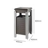 Square Outdoor Waste Bin - 36 Litre