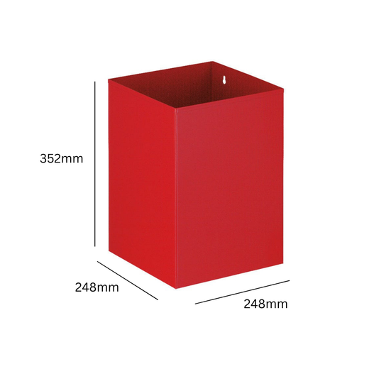 Square Waste Paper Bin - 21 Litres