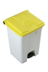 Step on Container with Coloured Lids - 45 Litre