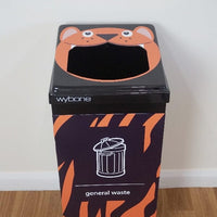 Box Cycle Novelty Tiger General Waste Bin - 60 Litre