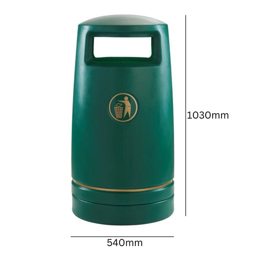 External Hooded Litter Bin - 100 Litre