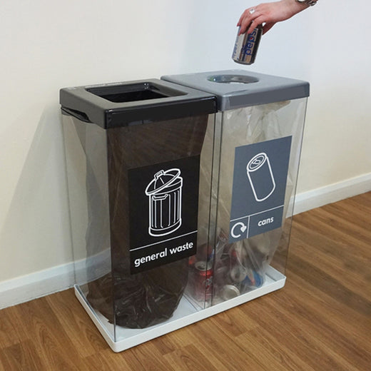 Double Box Cycle Recycling Bins - 120 & 160 Litre Available