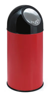 Stainless Steel Push Lid with Liner - 40 Litre