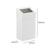 Aluminium Waste Bin with Push Lid - 18 & 50 Litre Available