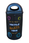 Colourful Blackboard Recycling Bin - 90 Litre