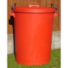 Coloured Outdoor Plastic Dustbin with Lockable Lid - 110 Litre