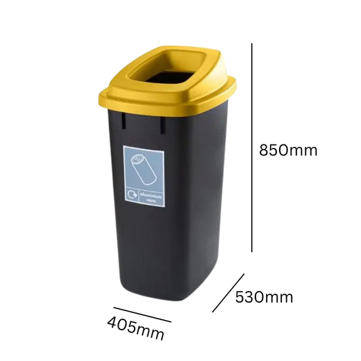 Large Durable Open Top Recycling Bin - 90 Litre