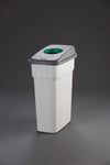 Slim Look Plastic Recycling Bin with Coloured Lids