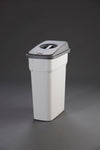 Slim Look Plastic Recycling Bin with Coloured Lids