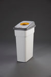 Slim Look Plastic Recycling Bin with Coloured Lids