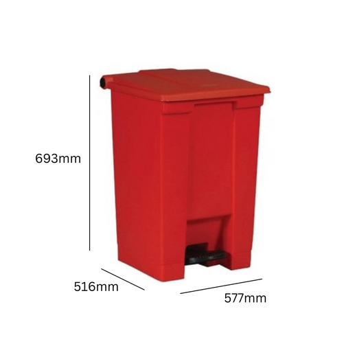 Rubbermaid Coloured Step On Container - 87 Litre