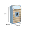 Timber Fronted Litter Bin - 105 Litres