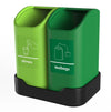 Desktop Tiny Tidy Recycling Bin - 2 x 2.5 Litre