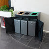 Console Recycling Bin - 240 Litre